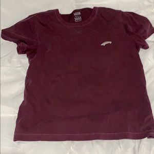Vans plum colored women’s tee size small